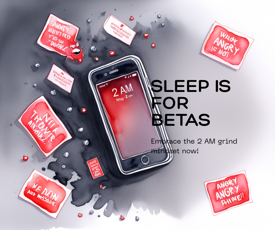 Sleep is a Beta Trait: Embracing the 2 AM Threatening Voice Note